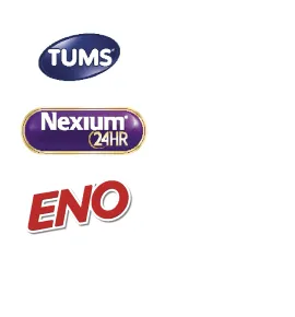Tums, nexium, eno