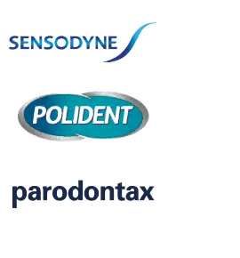 sensodyne, olident, parodontax