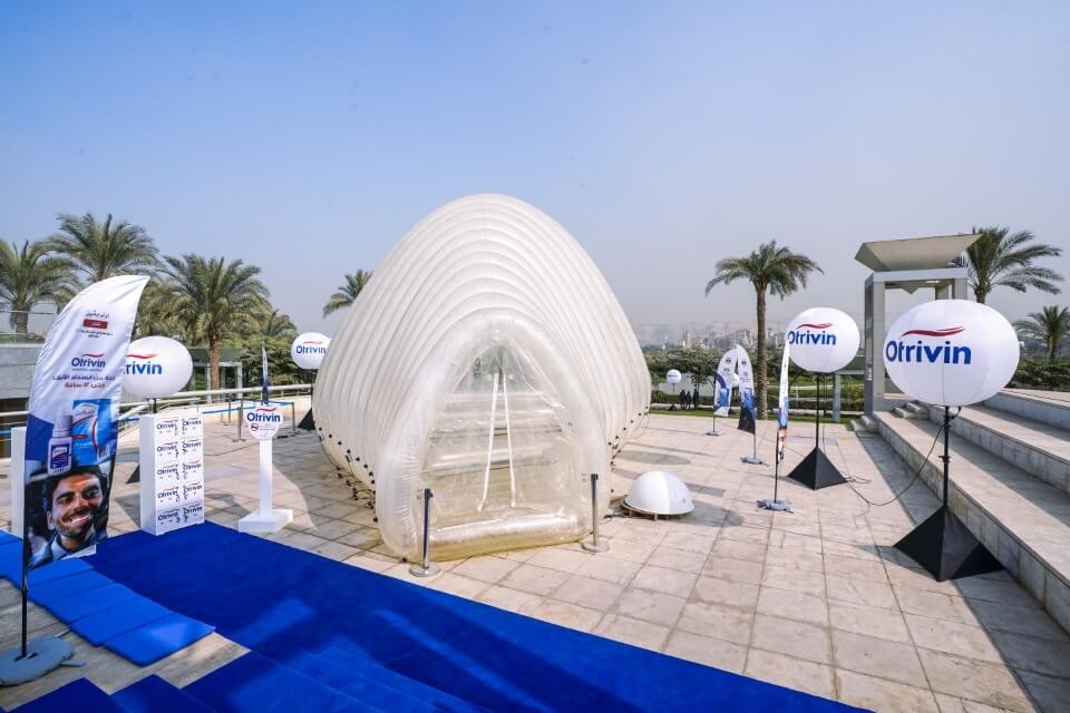 The Otrivin Air Bubble, a large transparent structure                  