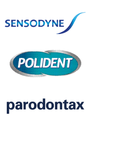sensodyne, olident, parodontax