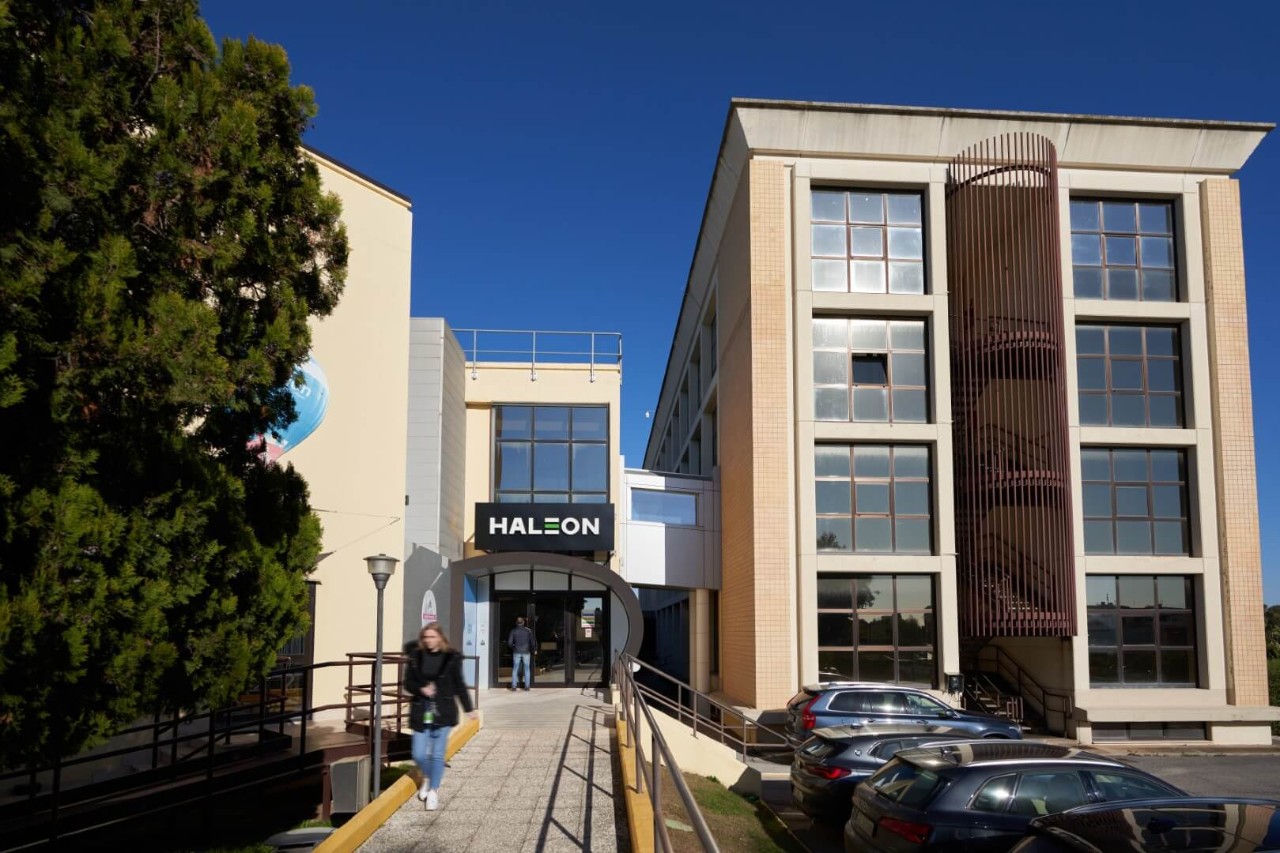 The exterior of the Haleon Italy office building                               