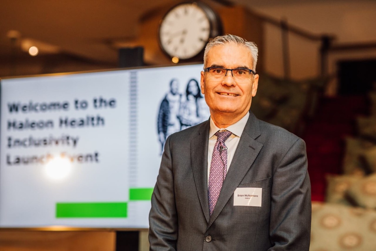 Pictured is Brian McNamara, Haleon CEO at the launch of the world’s first Health Inclusivity Index. The new study by Economist Impact, supported by Haleon, benchmarks 40 countries on the presence, coverage and effectiveness of inclusive healthcare systems, processes and policies. The launch was supported by an expert panel discussion on health inclusion, the Round Table of Health Inclusivity, an interactive user experience to learn about health inclusion, and an in-person ‘Reader Café’ with human ‘books’ in partnership with the Human Library.